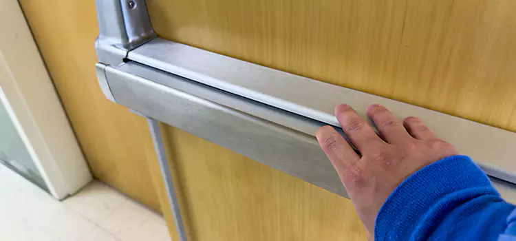 Installing a Push Bar on a Door Oak Ridge